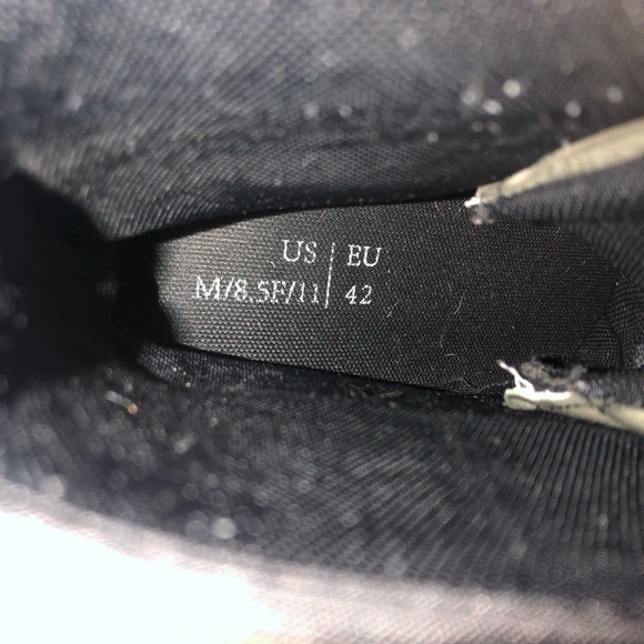 Unisex unbranded green sugar skull combat boots. Women Sz 11. Men Sz 8.5. Goth - Picture 7 of 9